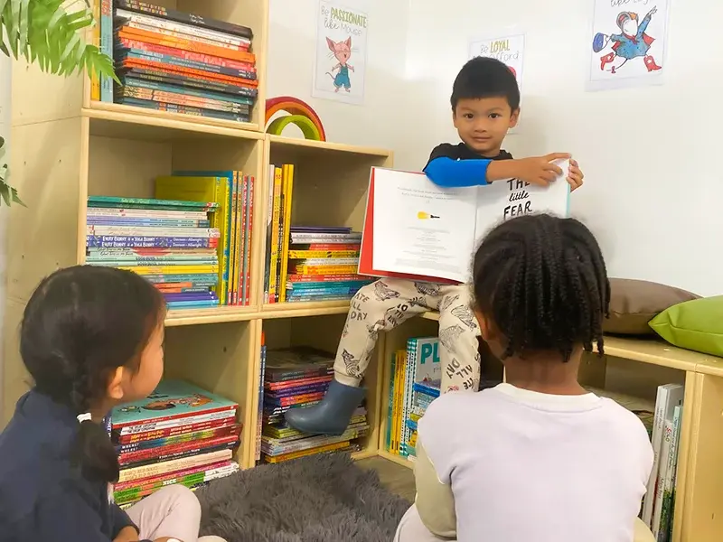 Toddler learning program at Little Stars focusing on social development and active play